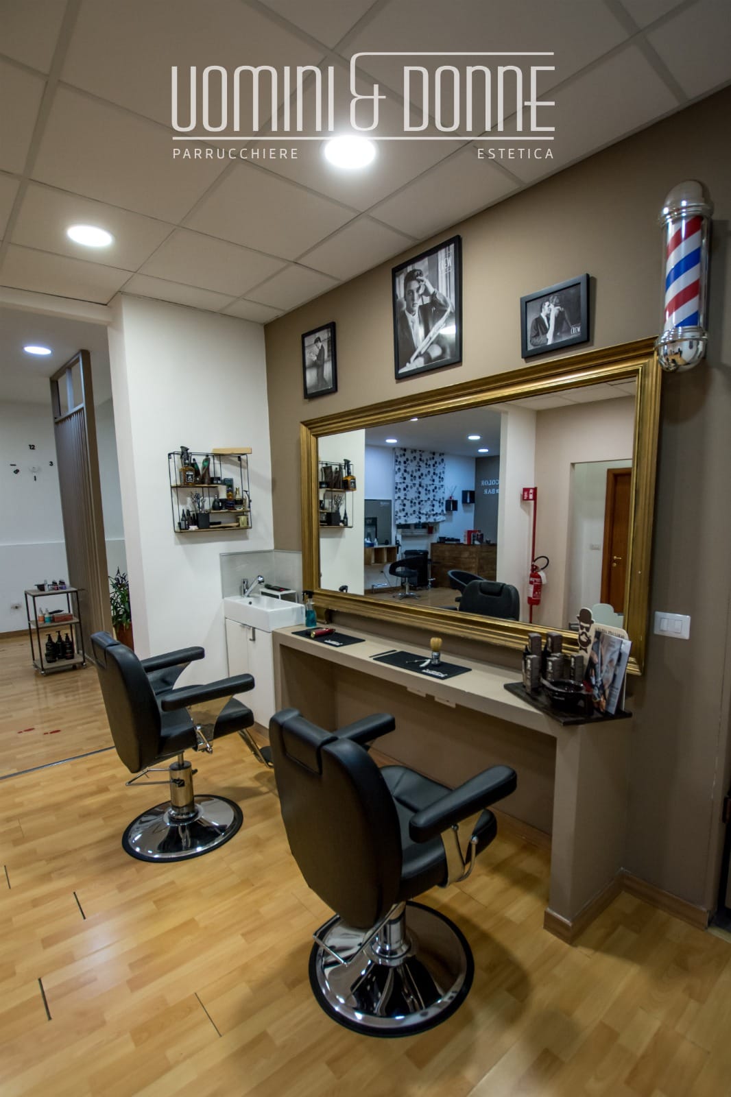 Postazione Barber Shop completa per cura uomo - Uomini e Donne Parrucchieri Potenza